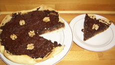 Tarte aux noix et chocolat