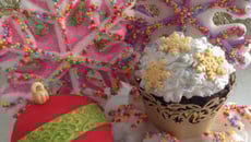 Cupcake au chocolat communion