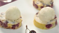 Clafoutis glacé aux cerises