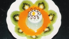 Bavarois aux kiwis