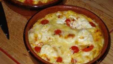 Clafoutis chèvre et tomates séchées
