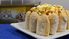 Tiramisu glacé à la crème glacée Carte d'Or® façon glacier saveur crème brûlée