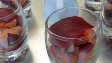 Terrine saumon mariné, betterave & granny