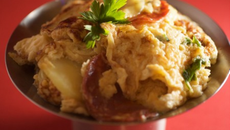 Tortilla de patates douces et chorizo "bombay"