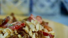 Salade de pâtes aux notes caramélisées