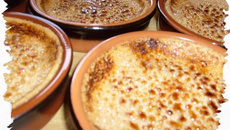 Crèmes brûlées à la framboise