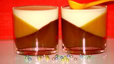 Verrine tri-gout:chocolat-citron-coco