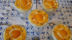 Un tiramisu à la pêche