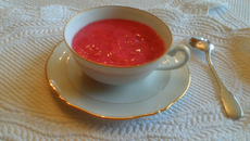 Sorbet framboisé pour filles pressées