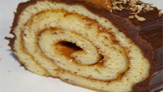 Bûche aux fèves chocolat et Tonka