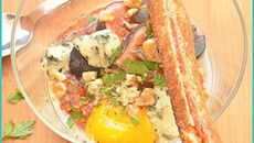 Œuf cocotte automnal à la Fourme d'Ambert