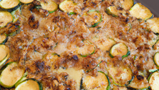 Gratin de courgettes aux noisettes