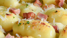 Gnocchi au jambon gratinés