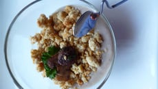 Velouté de châtaignes version crumble