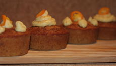Cupcake pain d'épice, kumquat et crème d'agrumes