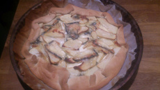 Tarte pommes et chèvre