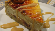 Tarte au fromage blanc poires et pépites de chocolat