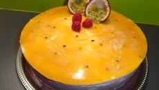 Bavarois aux framboises et aux fruits de la passion