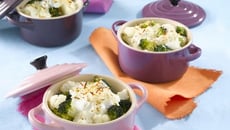 Gratin aux deux choux