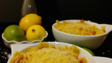 Crumble de mangue au citron vert maison