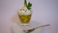 Cappuccino de fruits exotiques parfumé à la vanille et citron vert