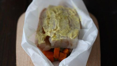 Papillote de cabillaud à la Moutarde