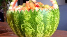 Salade de fruits en pastèque