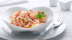 Tagliatelles au Philadelphia et aux crevettes thaï