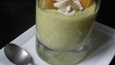 Velouté de courgettes au chèvre maison