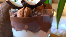 Verrine chocolat-noix de coco