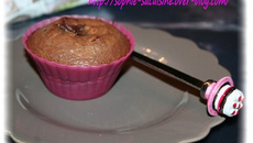 Petits moelleux au chocolat et au cœur poire-tonka