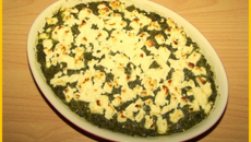 Gratin d'épinards à la féta