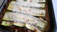 Moussaka de courgettes au chèvre