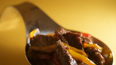 Émincé de bœuf aux poivrons "Bombay"