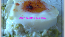 Œufs cocotte sur lit de poireaux