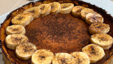 Tarte chocolat banane cannelle