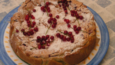 Gâteau meringué aux groseilles