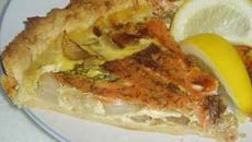 Tarte au saumon et endives