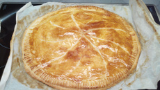 Galette des rois express peu sucrée