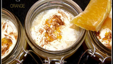 Mousse d'orange sur gelée de clémentines au gingembre