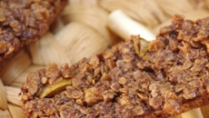 Barres de céréales chocolat-pommes