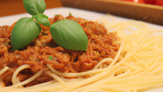 Spaghetti bolognaise les pâtes à la Baptise !