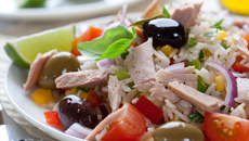 Salade de riz au thon classique