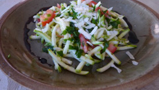 Carpaccio de courgettes classique