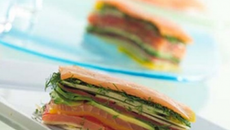 Mille-Feuilles de saumon fumé