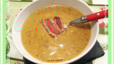 Velouté d'hiver aux lentilles corail et haricots rouges