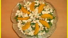 Salade de roquette aux oranges et féta