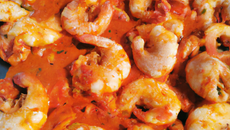 Crevettes marinées sauce sambal oelek