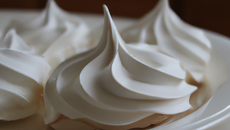 Meringue plate