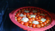 Tarte aux crotins de chèvre